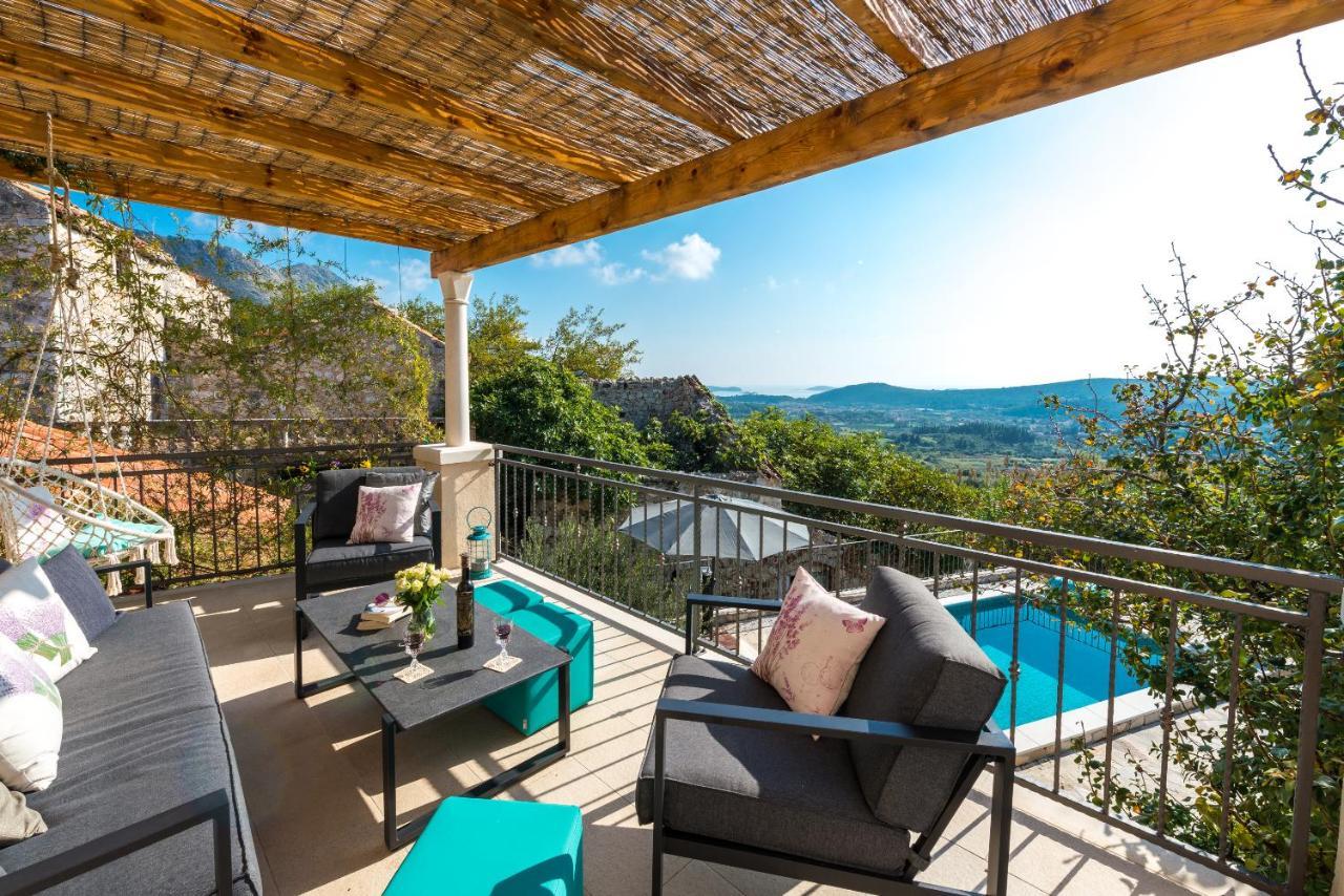 Rustic Stone Villa Begovi Dvori- 15 Minutes To Dubrovnik Luaran gambar